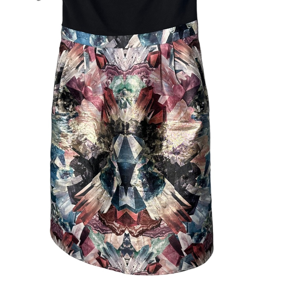 Ted Baker Keris Metallic Tulip Fit & Flare Dress - Picture 3 of 8